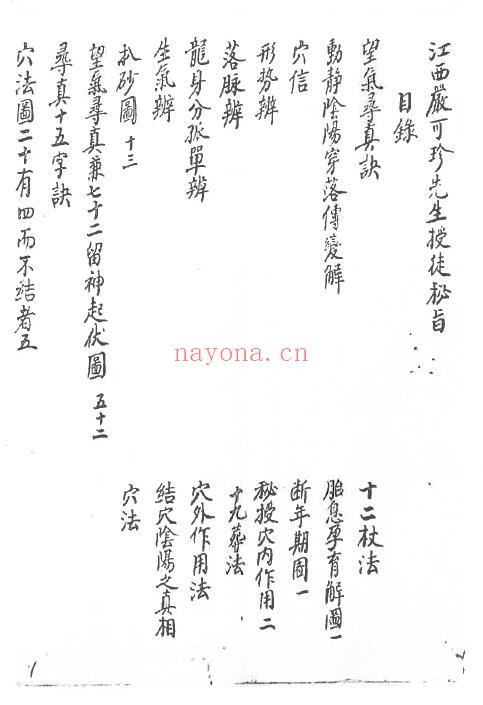 《江西严可珍先生授徒秘旨》118页(有破损) 堪舆阳宅 第1张-古籍汇典 《江西严可珍先生授徒秘旨》118页(有破损) 堪舆阳宅 第1张