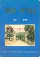 酉阳第一中学校志(1925-1995)               1995年版