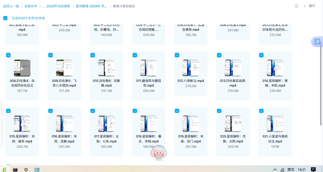 图片[2]_星鸿紫悟2024年韦老师紫微斗数初中高级课程视频63集_易经玄学资料网