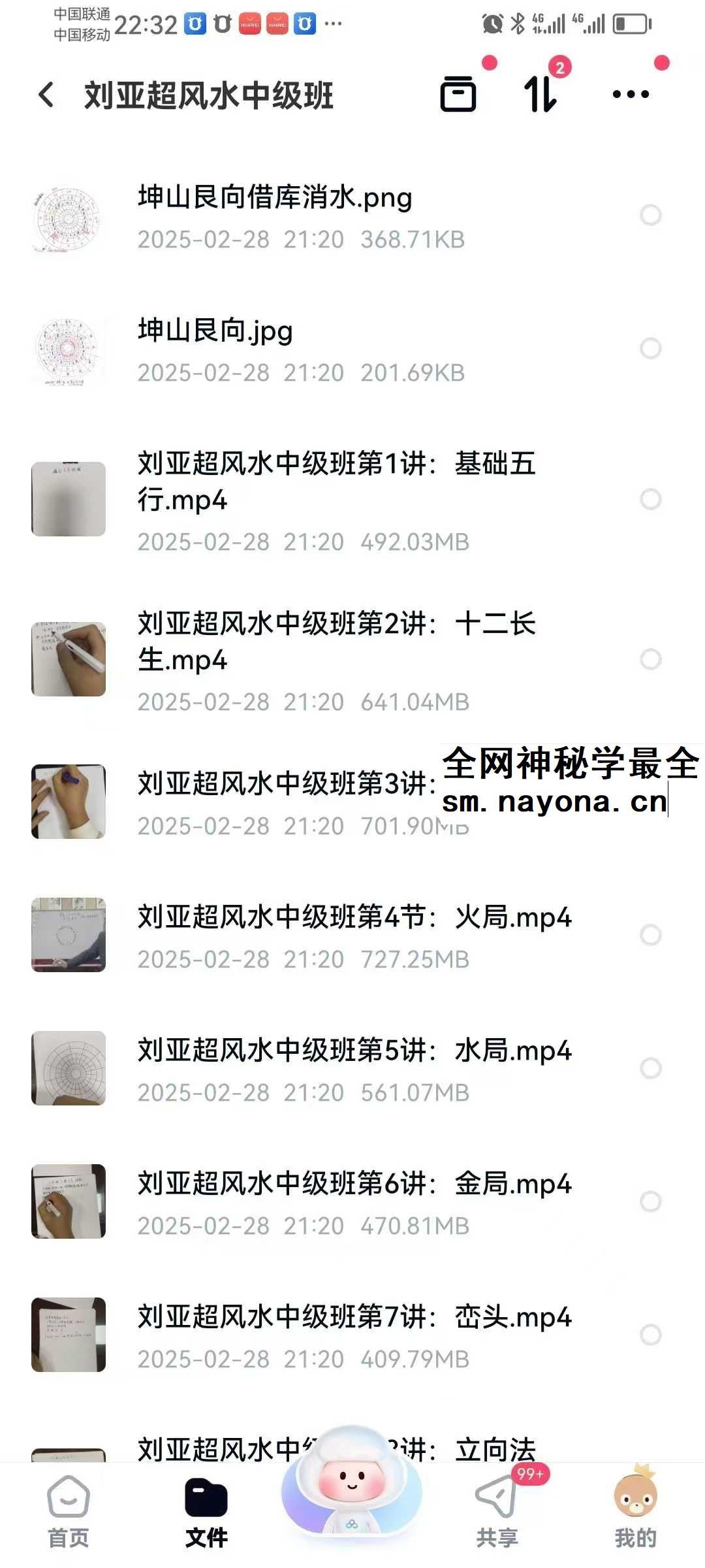 刘亚超《风水中级班》20集+资料