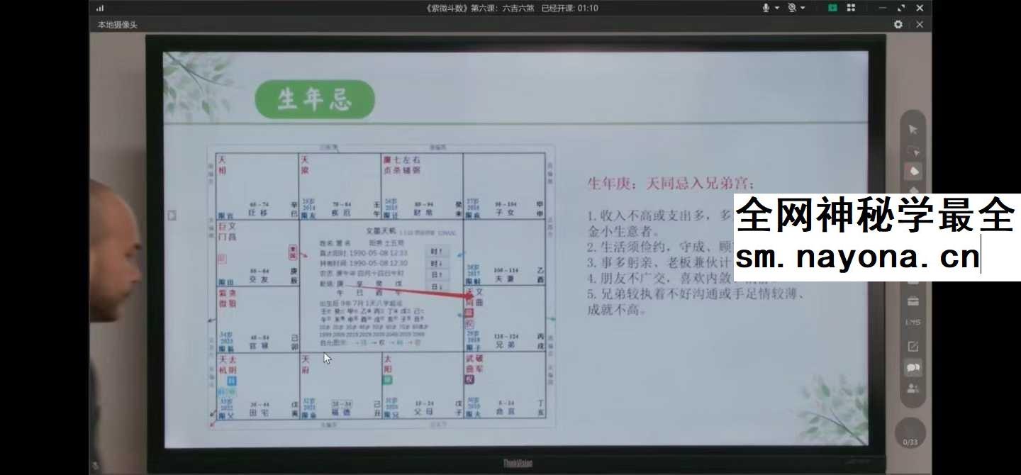 算乎国学 李双林团队 第四届弟子研修班 张念《紫微斗数》20集