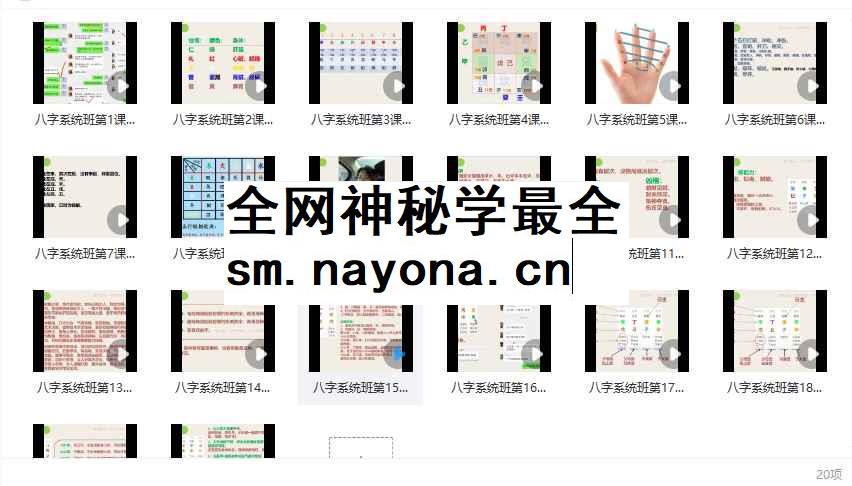 2512154 吴九龙《八字系统班视频》20集视频Y插图 2512154 吴九龙《八字系统班视频》20集视频Y插图