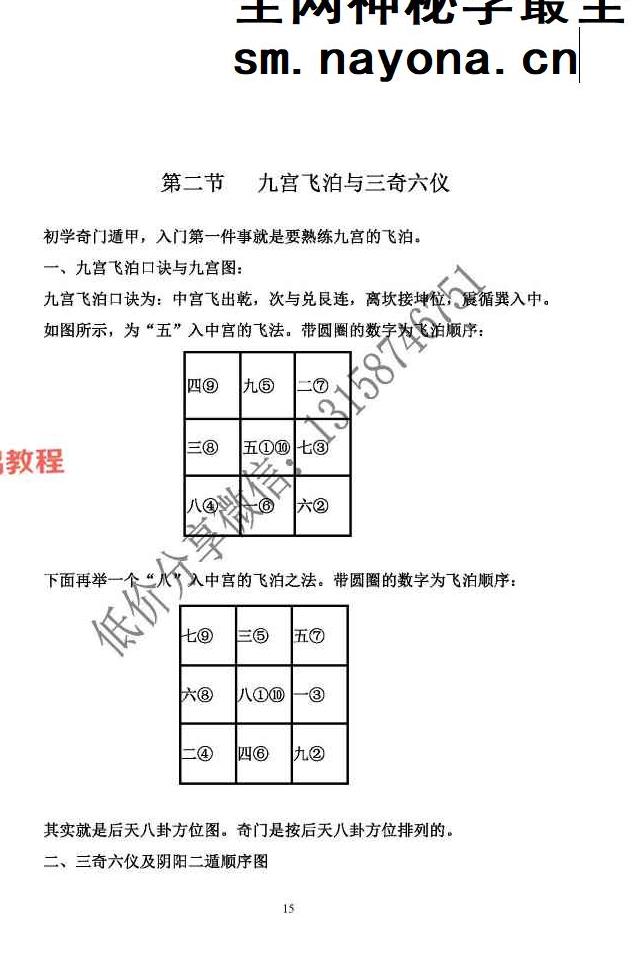 王凤麟阴盘奇门遁甲《奇门遁甲核心规律》.pdf 277页 百度云免费下载！