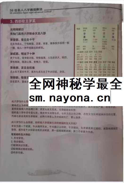 夏光明 58个名人八字高级断法