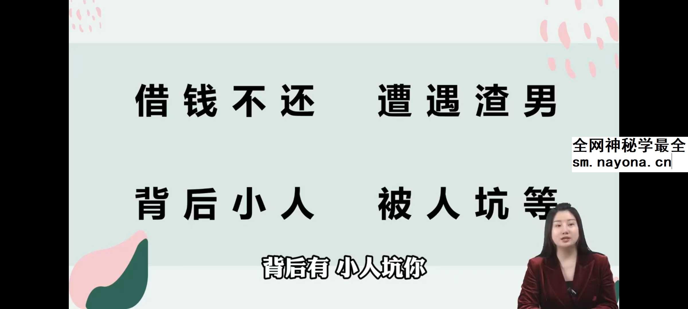 张芝鸣 面相识人学12集