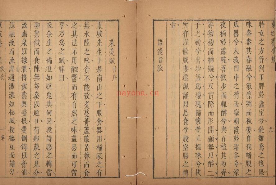 《东坡养生集》12卷.清王如锡辑.丘象升批评.清康熙时期书林陈道生刊本 中医 第6张