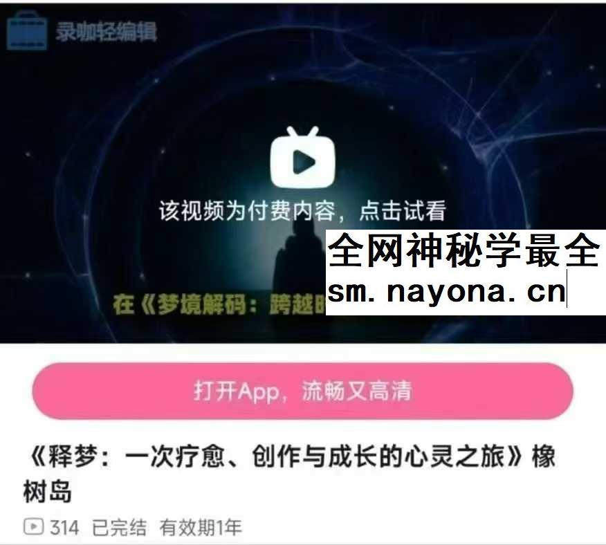 梦境解码：一次疗愈、创作与成长的心灵之旅 橡树岛13集