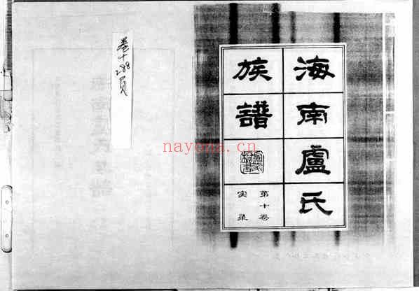 C0980_海南卢氏族谱_十.pdf[地方藏谱] - 家谱