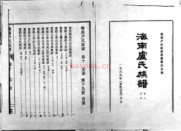 C0980_海南卢氏族谱_十.pdf[地方藏谱] - 家谱