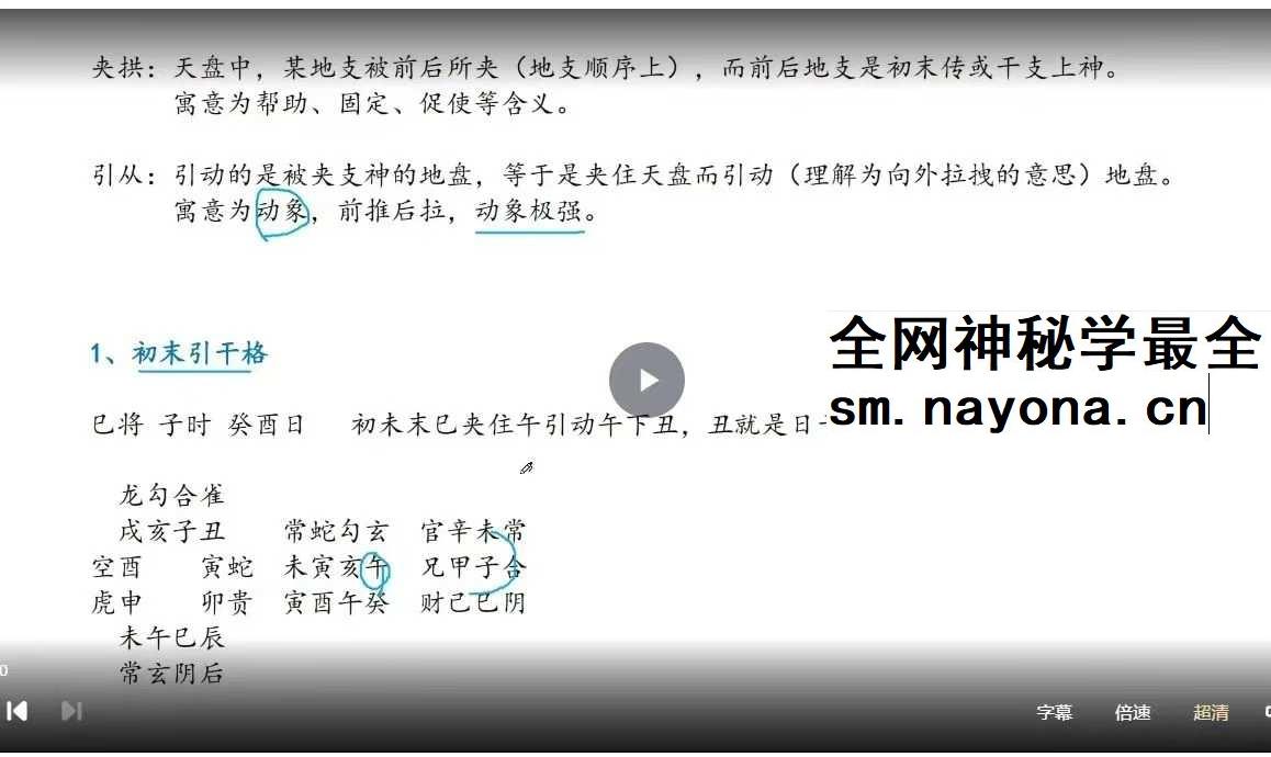 木子论易《庄卜六壬内部教程》10集