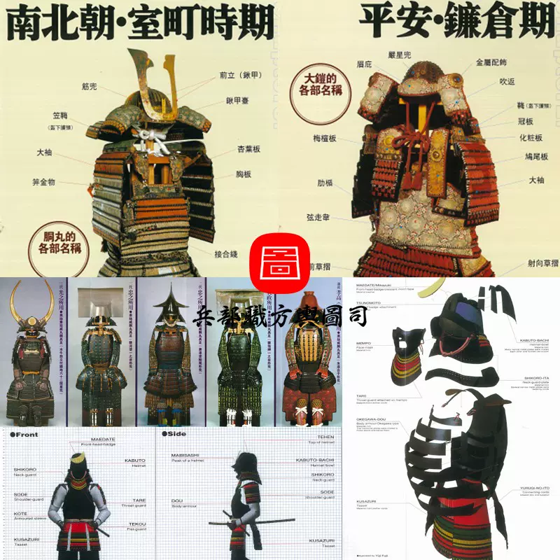 【兵仗局】日本战国时期各家族战盔甲胄图样演变样式图鉴 主图 【兵仗局】日本战国时期各家族战盔甲胄图样演变样式图鉴 主图