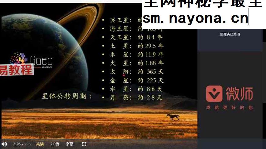 盖娅瞬老师职业占星现代占星初中高阶三套视频课程61集