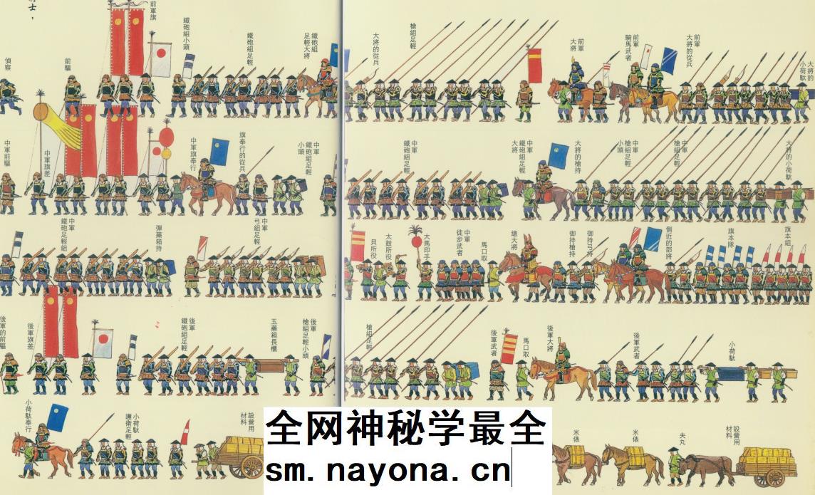 【兵仗局】日本战国时期战略战术详解 兵种兵器甲胄列阵图解108张_县志家谱历史老地图