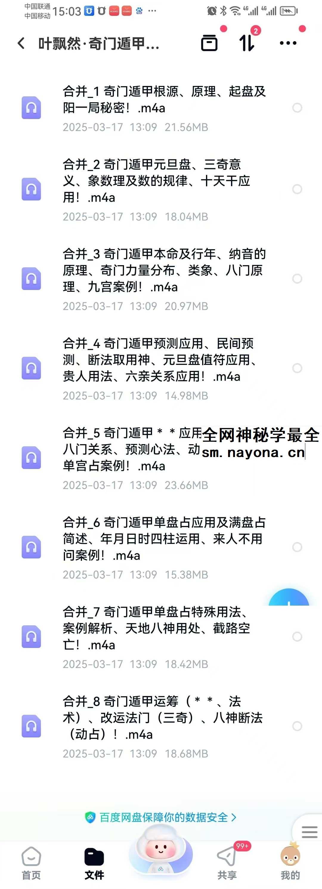 叶飘然 奇门遁甲实战特训营8节音频+图片