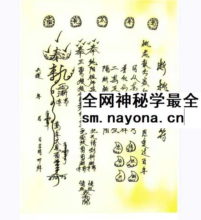 道教文疏《符箓表文大全》190页