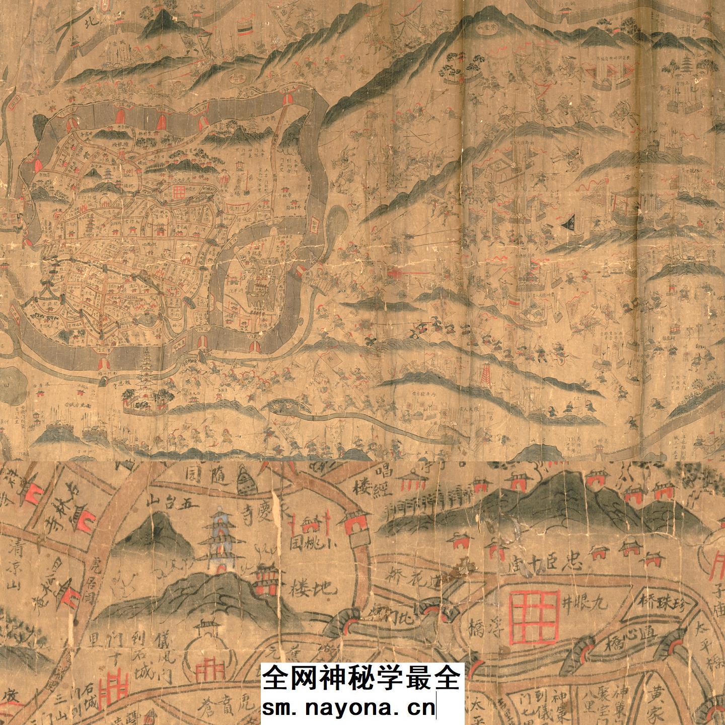 1853年清军围攻金陵图 主图 1853年清军围攻金陵图 主图