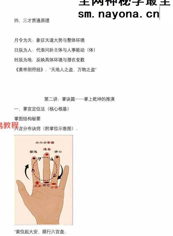 鱼小姐 小六壬课程 充电专属 视频一集+资料pdf