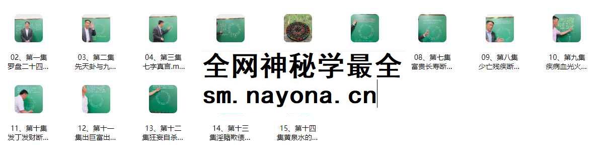 2512239周红光《河洛风水点衍》教学视频15集Y插图
