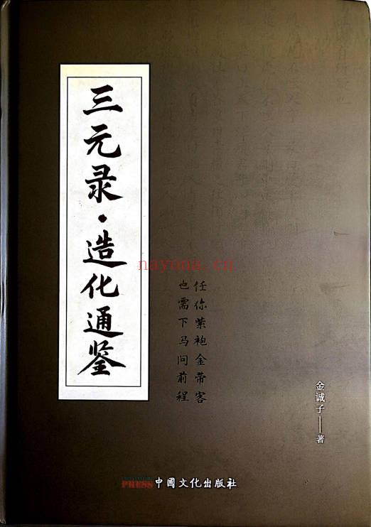 金诚子《三元录·造化通鉴》306页 电子书