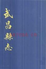 光绪武昌县志点校重刊版 2004