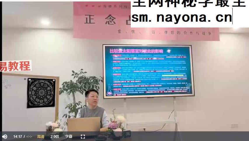 海娜2025年4月北京占星合盘课视频23集+录音20集