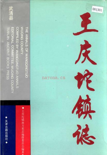 武清县王庆坨镇志 1996