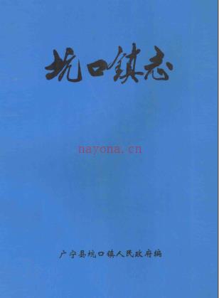 广宁县坑口镇志 1997版