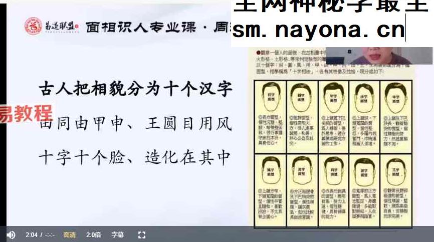周瑞《面相识人专业课》写在脸上的风水视频18集