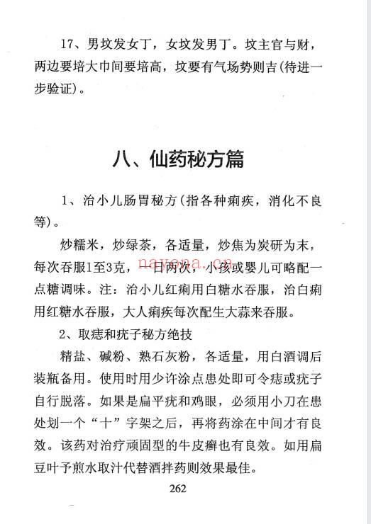《祝由秘本-民间老师傅传秘本》276页.PDF电子版