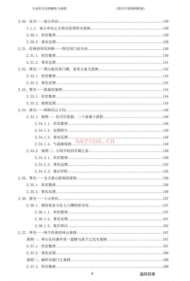《阳宅平面图网断集》很多阳宅风水案例.380页.PDF电子版