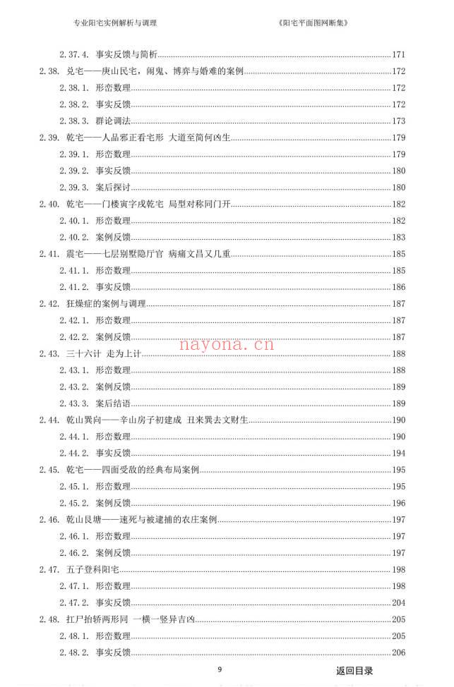《阳宅平面图网断集》很多阳宅风水案例.380页.PDF电子版
