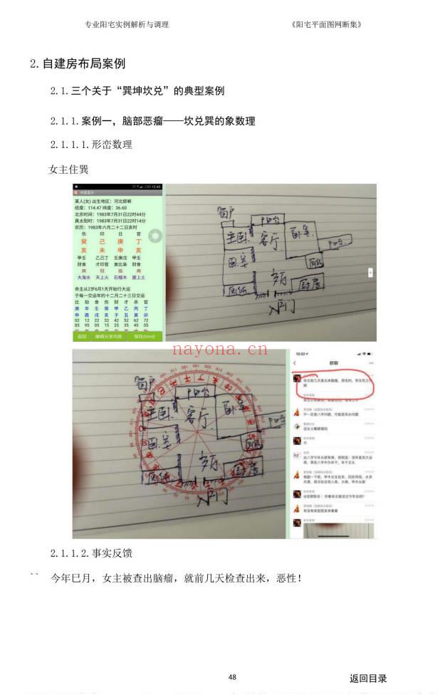 《阳宅平面图网断集》很多阳宅风水案例.380页.PDF电子版