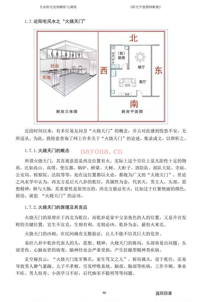 《阳宅平面图网断集》很多阳宅风水案例.380页.PDF电子版