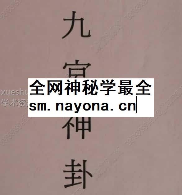 元极禅易堂 九宫神卦pdf免费下载插图