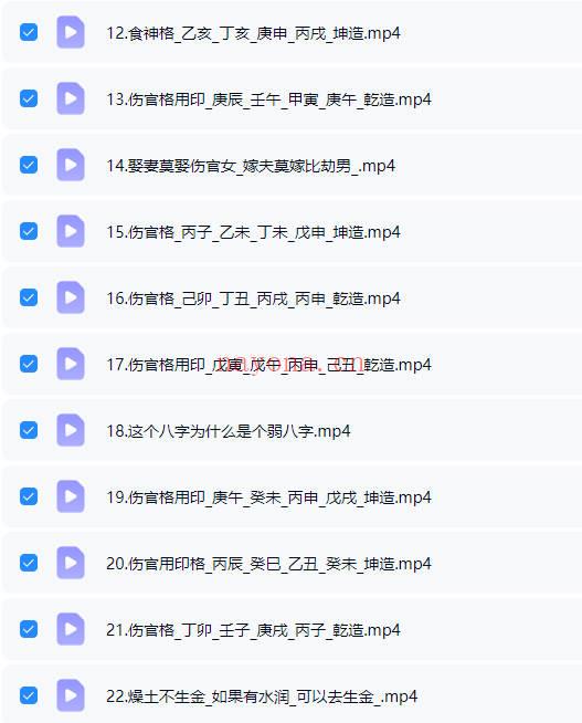 吴端阳《国学八字课》视频课72集