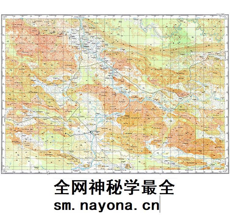 苏联局部军事地理交通等高线地形图6400张(80年代俄文版)