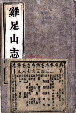 鸡足山志十卷首一卷 清范承勲撰 清康熙刻本 PDF 下载 | 西南地区 | 县志下载 | 中国地方史志网