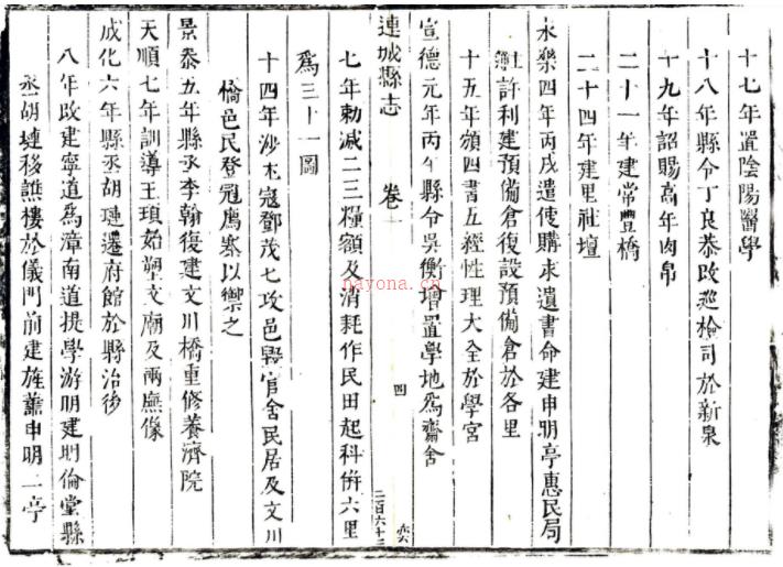 ［康熙］连城县志十卷首一卷末一卷（清）杜士晋修 （清）谢家宝纂 清康熙刻本，PDF下载 | 华南地区 | 县志下载 | 中国地方史志网