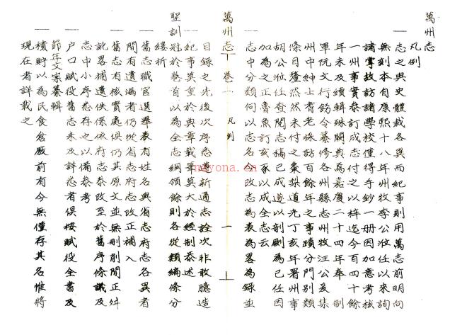 ［道光］万州志十卷（清）胡端书修（清）杨士锦（清）吴鸣清纂   清道光八年（1828）崇圣祠刻本，PDF下载 | 西南地区 | 县志下载 | 中国地方史志网