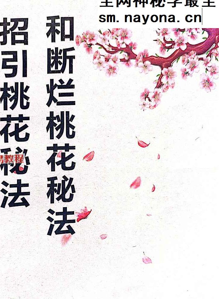 招桃花和断烂桃花秘法.pdf 71页