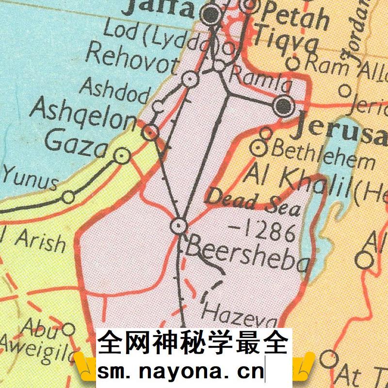 【舆图】第三次中东战争时期中东地区高清示意图电子版(1967年)