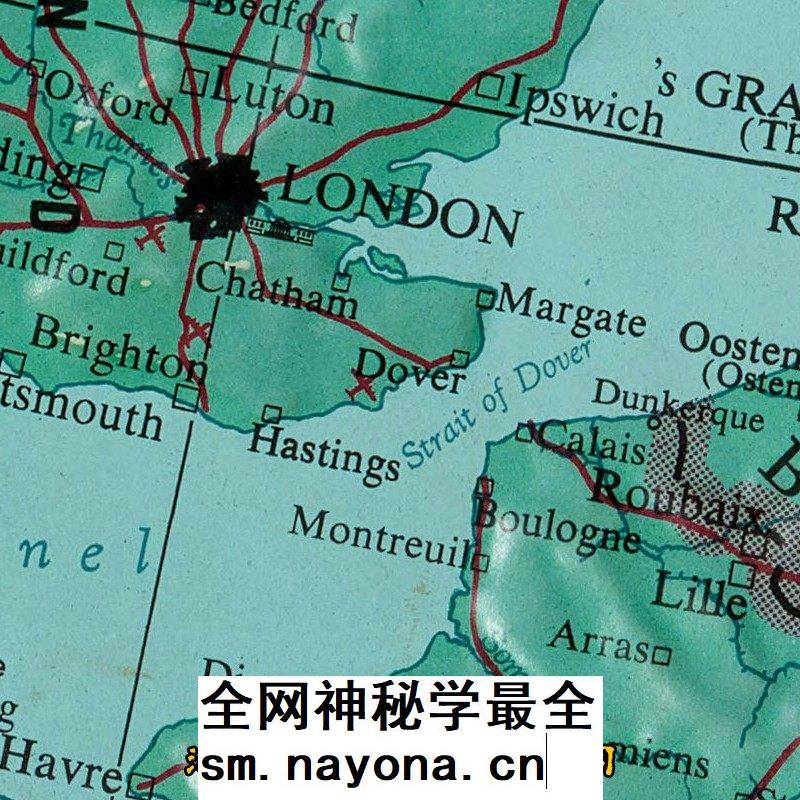 【舆图】50年代欧洲立体地形地势地貌高清全图 电子版(1956年)