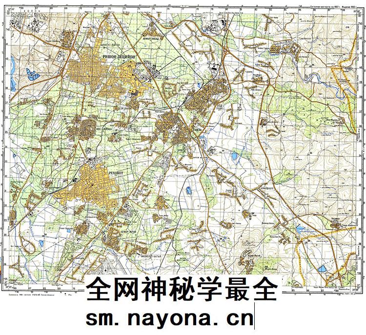 苏联局部军事地理交通等高线地形图6400张(80年代俄文版)