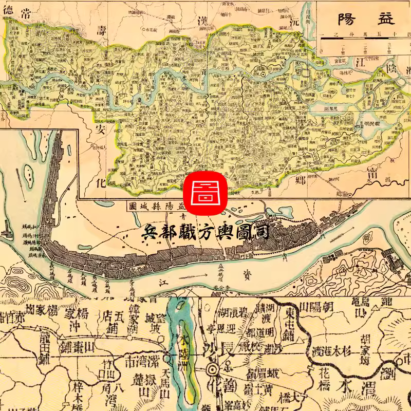 【舆图】35张JPG民国湖南省各县详细图（1928年） 主图