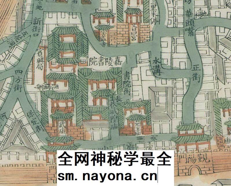 舆图司 1886年 重庆府治非全图 晚晴民国明朝历史老地图高清图片