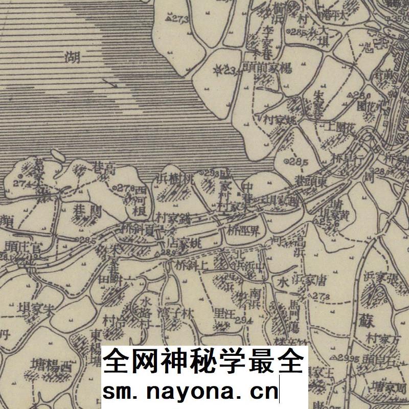 334张民国1930年前后江苏省1比5万地形图电子版老地图高清图片jpg