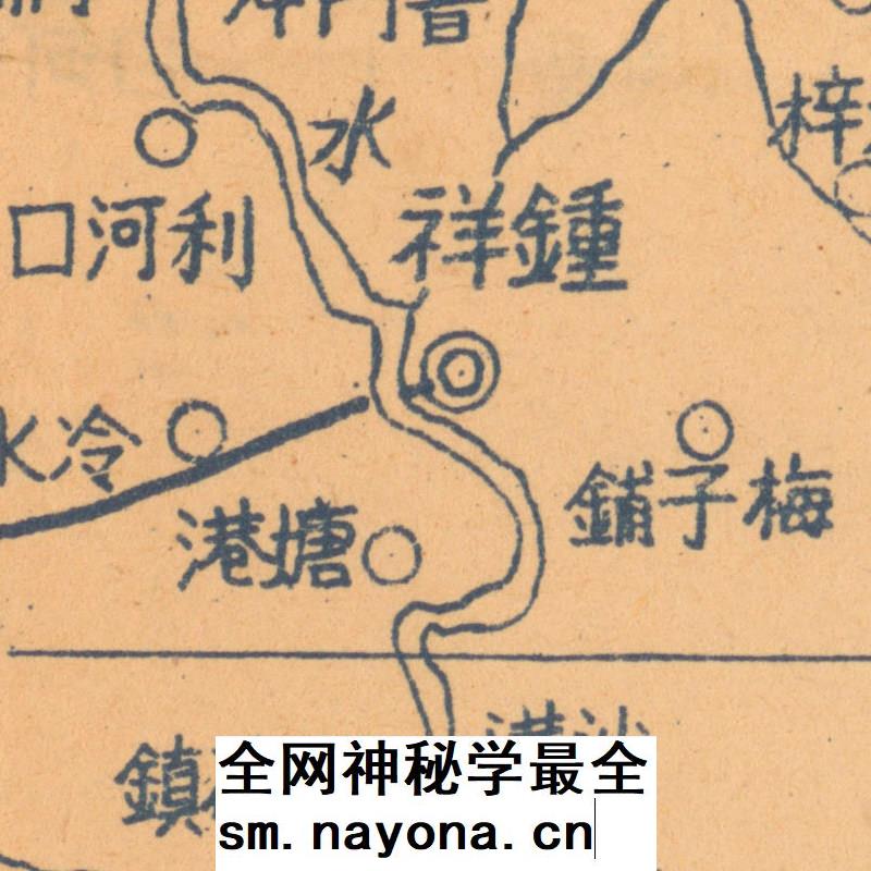 【舆图】1960年代湖北省水陆形势图 1张jpg图片