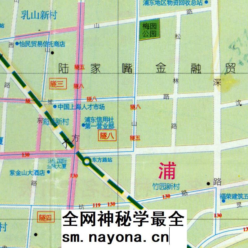 【舆图】1999年上海中心城区图 90年代上海老地图 电子图片素材
