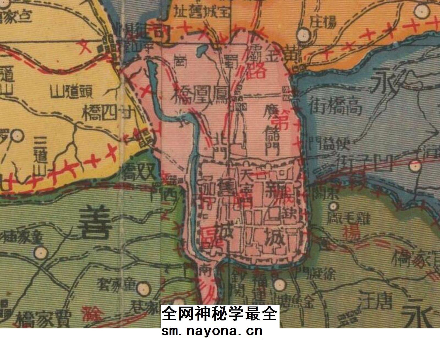 【舆图】1931年新体江都县明细图扬州市江都区老地图电子图片高清