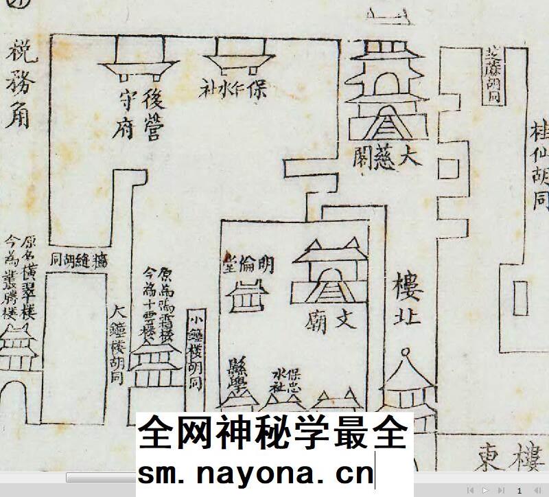 1880年前后直隶省城街道全图高清电子版老地图 图片素材jpg历史图